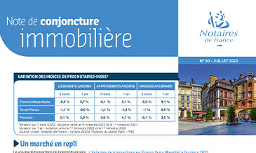 Note de conjoncture des notaires dans l'immobilier n°60 / juillet 2023