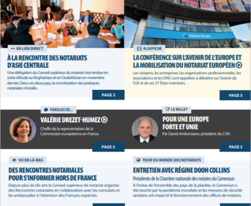 La lettre des notaires de France dans le monde / Janvier 2022