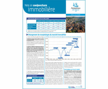 Note de conjoncture immobilière n°52 / Juillet 2021