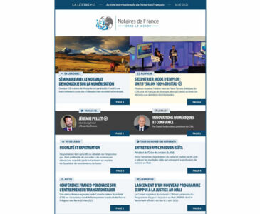La lettre des notaires de France dans le monde / Mai 2021