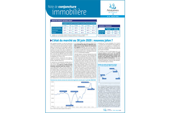 Note de conjoncture immobilière n°49 / Octobre 2020