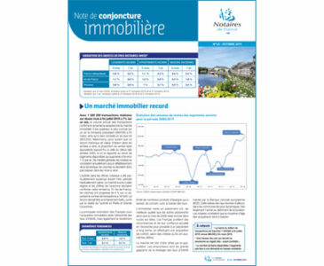 Note de conjoncture immobilière n°45 / Octobre 2019