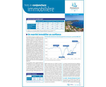 Note de conjoncture immobilière n°44 / Juillet 2019