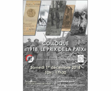 "1918, Le prix de la Paix" : le colloque sur la Grande Guerre
