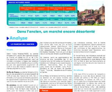 Note de conjoncture immobilière des notaires de France / N°24