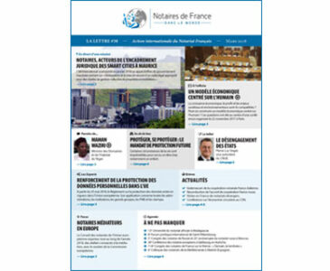 La lettre des notaires de France dans le monde / Mars 2018