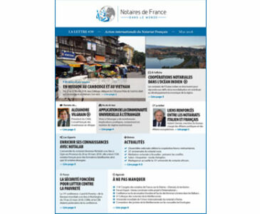 La lettre des notaires de France dans le monde / Mai 2018